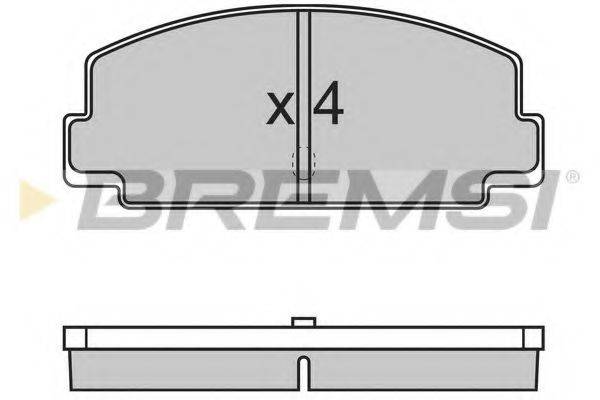 BREMSI 20328 Комплект гальмівних колодок, дискове гальмо