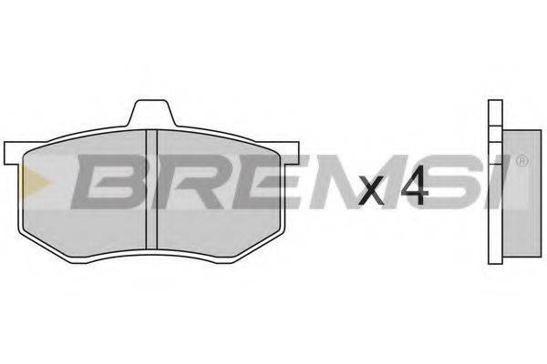 BREMSI 20601 Комплект гальмівних колодок, дискове гальмо
