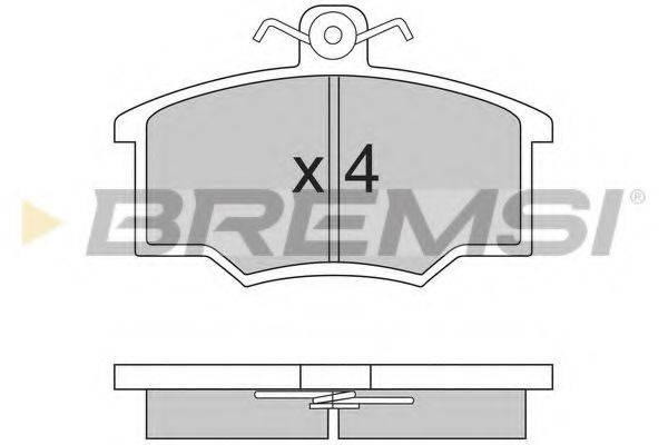 BREMSI 20546 Комплект гальмівних колодок, дискове гальмо