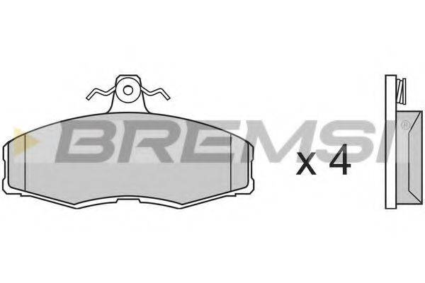 BREMSI 21662 Комплект гальмівних колодок, дискове гальмо