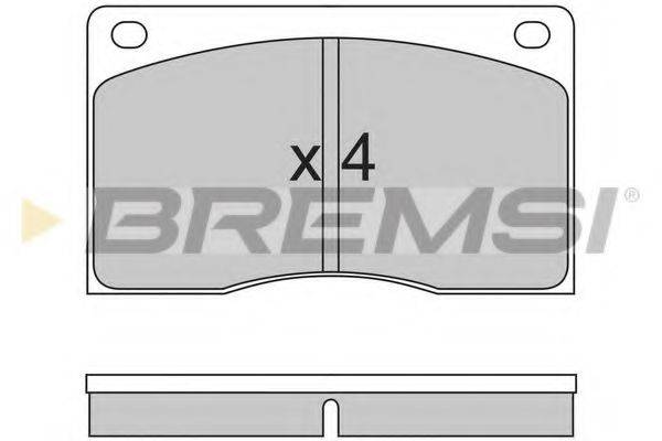 BREMSI 20380 Комплект гальмівних колодок, дискове гальмо