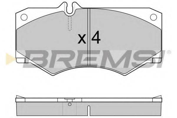 BREMSI 21056 Комплект гальмівних колодок, дискове гальмо