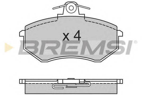BREMSI 20669 Комплект гальмівних колодок, дискове гальмо