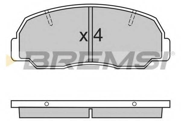 BREMSI 21243 Комплект гальмівних колодок, дискове гальмо