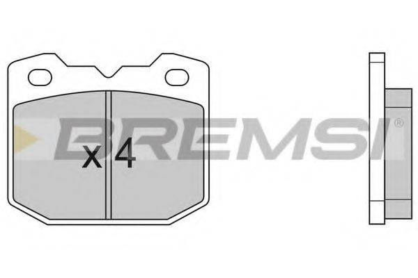 BREMSI 20994 Комплект гальмівних колодок, дискове гальмо