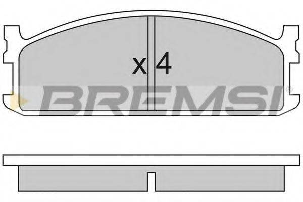 BREMSI 21115 Комплект гальмівних колодок, дискове гальмо