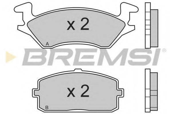 BREMSI 21392 Комплект гальмівних колодок, дискове гальмо