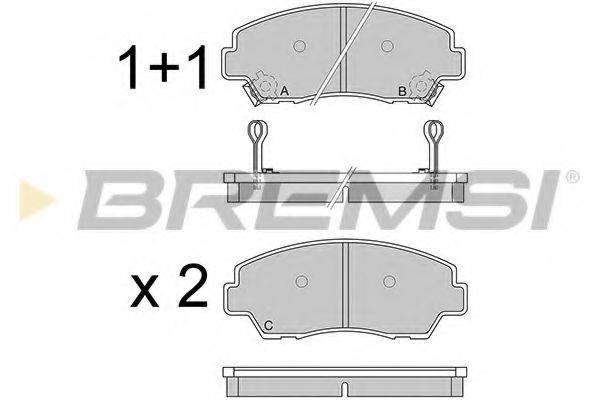 BREMSI 21315 Комплект гальмівних колодок, дискове гальмо