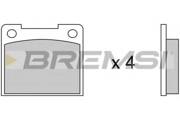 BREMSI 20191 Комплект гальмівних колодок, дискове гальмо