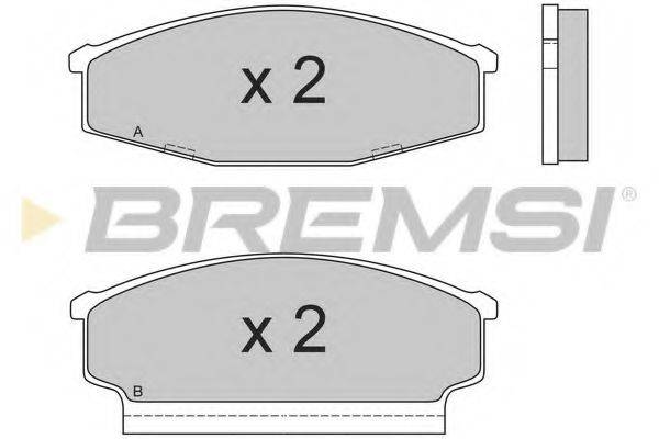 BREMSI 23370 Комплект гальмівних колодок, дискове гальмо