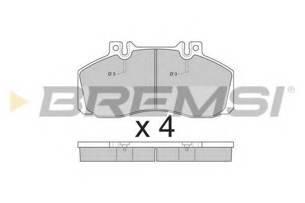 BREMSI 29835 Комплект гальмівних колодок, дискове гальмо