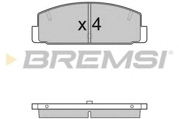 BREMSI 20031 Комплект гальмівних колодок, дискове гальмо