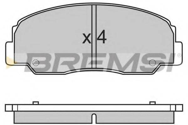 BREMSI 21712 Комплект гальмівних колодок, дискове гальмо