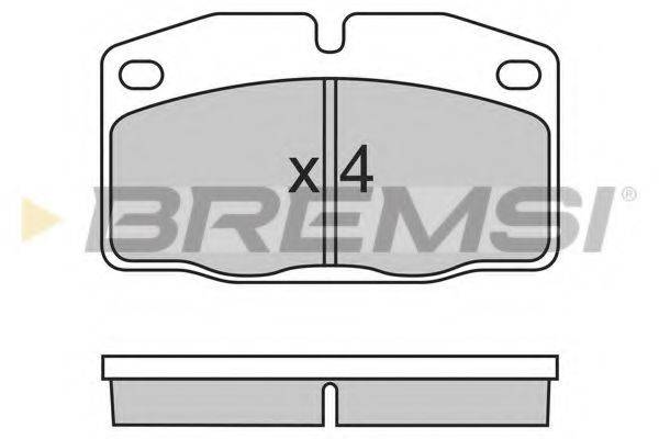 BREMSI 21070 Комплект гальмівних колодок, дискове гальмо