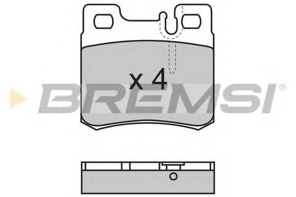 BREMSI 21197 Комплект гальмівних колодок, дискове гальмо