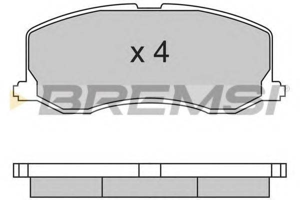 BREMSI 21730 Комплект гальмівних колодок, дискове гальмо