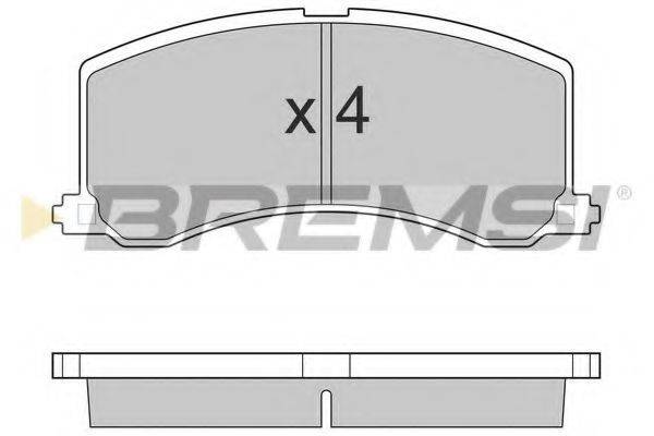 BREMSI 23400 Комплект гальмівних колодок, дискове гальмо