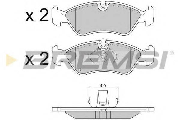 BREMSI BP2704