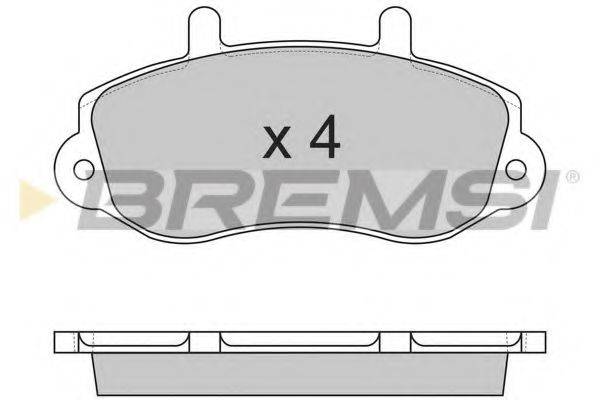 BREMSI 23302 Комплект гальмівних колодок, дискове гальмо