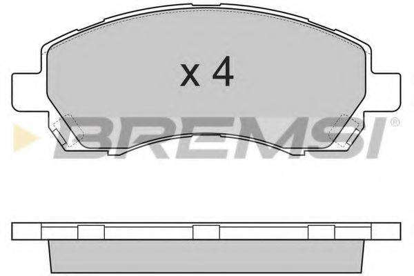 BREMSI 23780 Комплект гальмівних колодок, дискове гальмо