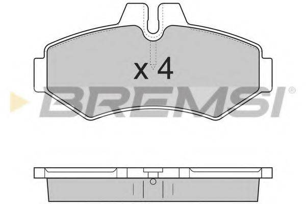 BREMSI 23021 Комплект гальмівних колодок, дискове гальмо