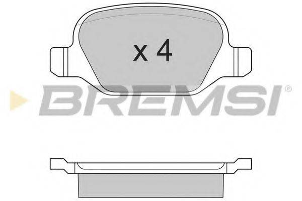 BREMSI 23517 Комплект гальмівних колодок, дискове гальмо