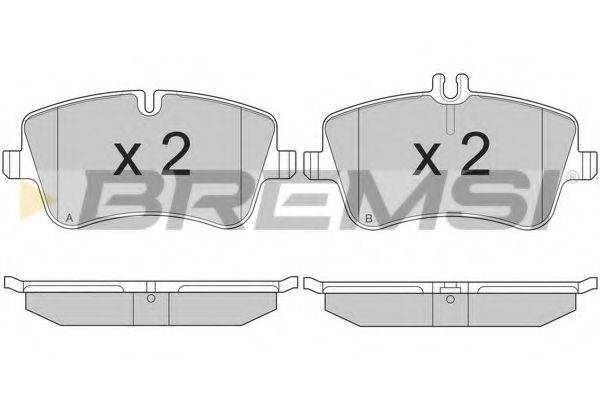 BREMSI 23144 Комплект гальмівних колодок, дискове гальмо