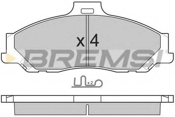 BREMSI 23540 Комплект гальмівних колодок, дискове гальмо