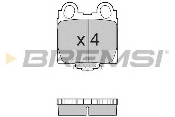 BREMSI 23429 Комплект гальмівних колодок, дискове гальмо