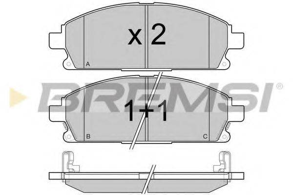 BREMSI BP2968