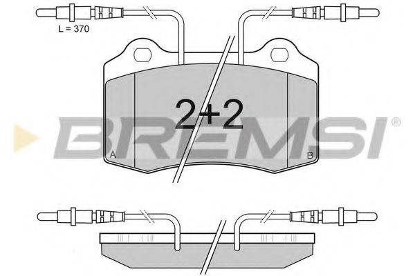 BREMSI 23753 Комплект гальмівних колодок, дискове гальмо