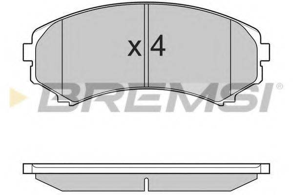 BREMSI 24066 Комплект гальмівних колодок, дискове гальмо