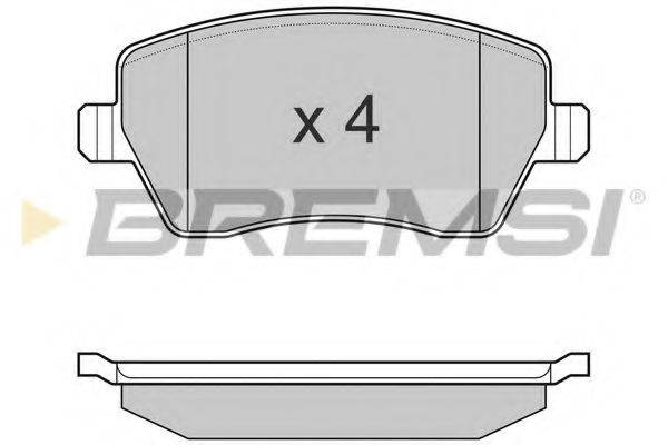 BREMSI 23973 Комплект гальмівних колодок, дискове гальмо