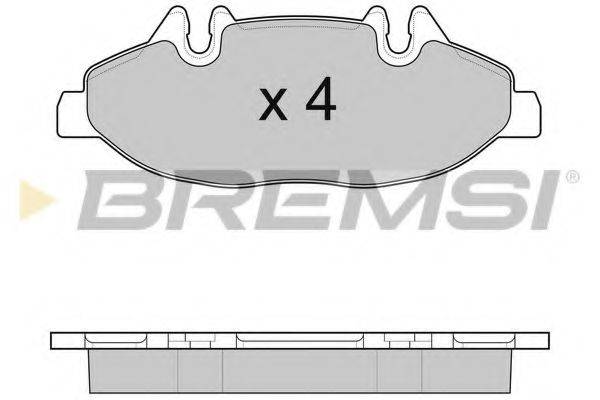 BREMSI 24007 Комплект гальмівних колодок, дискове гальмо