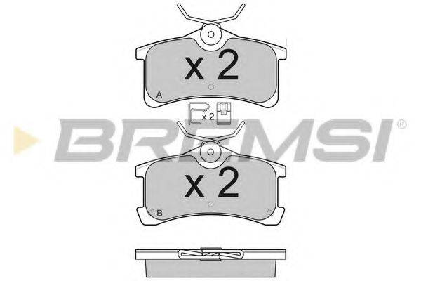 BREMSI 24020 Комплект гальмівних колодок, дискове гальмо