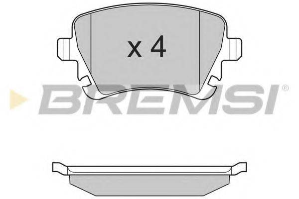 BREMSI 23914 Комплект гальмівних колодок, дискове гальмо