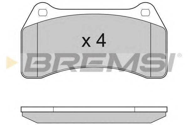 BREMSI 23489 Комплект гальмівних колодок, дискове гальмо