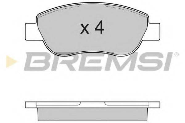 BREMSI 24393 Комплект гальмівних колодок, дискове гальмо