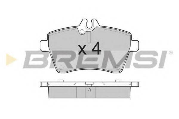 BREMSI 24077 Комплект гальмівних колодок, дискове гальмо