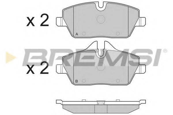 BREMSI 23915 Комплект гальмівних колодок, дискове гальмо