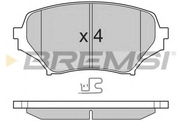 BREMSI 24297 Комплект гальмівних колодок, дискове гальмо