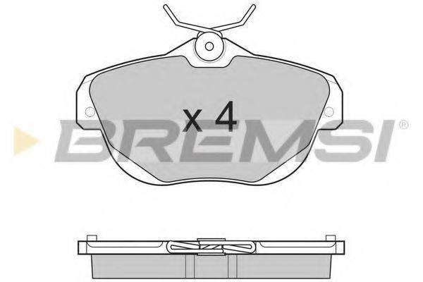 BREMSI 24462 Комплект гальмівних колодок, дискове гальмо