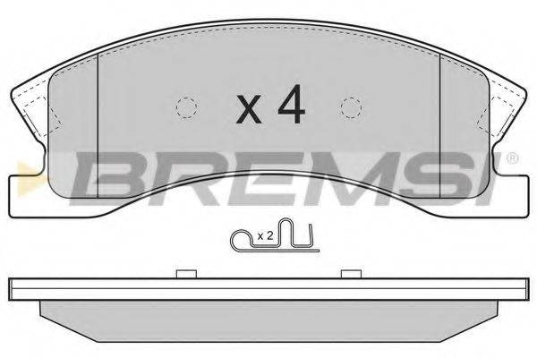 BREMSI 24083 Комплект гальмівних колодок, дискове гальмо