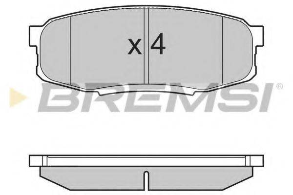 BREMSI 24653 Комплект гальмівних колодок, дискове гальмо
