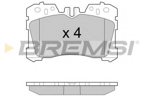 BREMSI 24245 Комплект гальмівних колодок, дискове гальмо