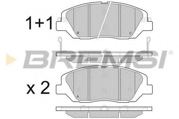 BREMSI BP3492