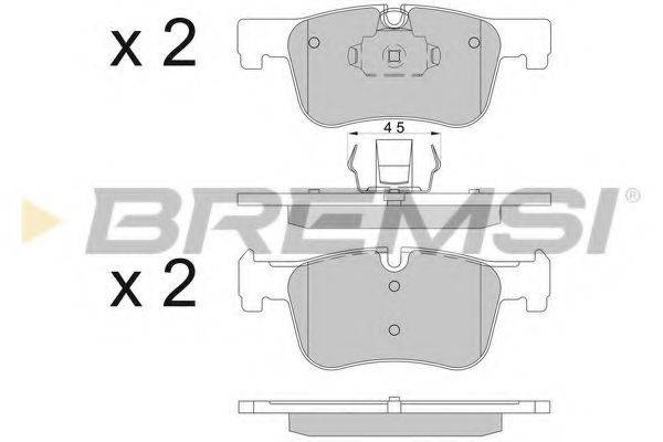BREMSI BP3503 Комплект гальмівних колодок, дискове гальмо