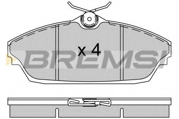 BREMSI 25508 Комплект гальмівних колодок, дискове гальмо
