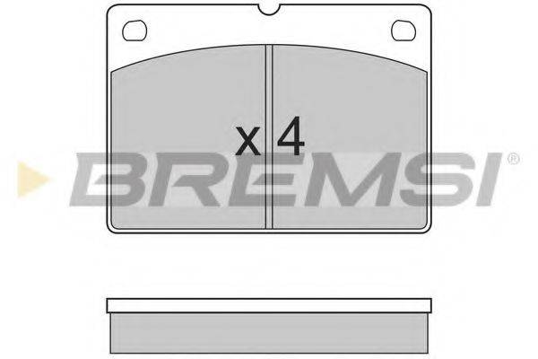 BREMSI 20502 Комплект гальмівних колодок, дискове гальмо