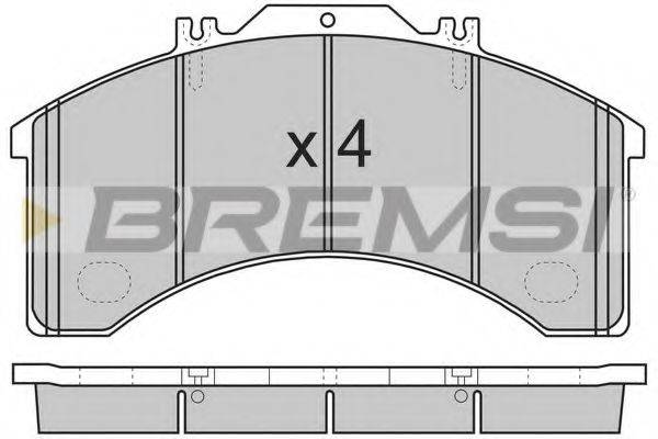 BREMSI 29011 Комплект гальмівних колодок, дискове гальмо
